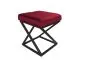 Pufa ZAZU 2 MG VELVET bordowa na designerska w stylu loft | MIRAT. styl LOFT