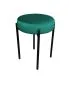 Taboret TORIN MG VELVET morski na metalowych nogach | MIRAT.