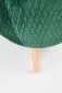 Fotel RAVEL VELVET ciemno zielony/naturalne drewno pikowany | MIRAT.