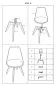 Krzesło KRIS czarne/buk z tworzywa inspirowane Eames Eiffel | MIRAT. styl SKANDYNAWSKI kolekcja DIOR