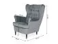 Fotel HARRY VELVET czarny tapicerowany aksamitem | MIRAT. w stylu GLAMOUR, VINTAGE kolekcja