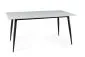 Stół RION 160x90 biały/czarny ceramiczny I sklep meblowy MIRAT. styl LOFT