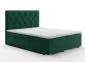 Łóżko kontynentalne INTENSO 140 zielone velvet z pojemnikiem do sypialni | MIRAT. styl GLAMOUR