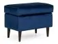 Pufa RON VELVET granatowa do sypialni w stylu glamour | MIRAT. w stylu GLAMOUR kolekcja
