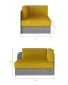 Sofa rozkładana z funkcją spania ROSA szara polskiej produkcji | MIRAT.