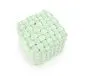 Pufa RUBIK jasnozielona przeplatana | MIRAT. styl GLAMOUR
