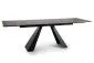 Stół SALVADORE CERAMIC 160(240)x90 brązowy I sklep meblowy MIRAT. styl LOFT