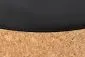 Stolik kawowy SASHA 38x38 naturalny/czarny ze schowkiem do salonu | MIRAT. styl LOFT