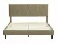 Łóżko tapicerowane SAVANA VELVET 160x200 beżowe w stylu glamour I sklep meblowy MIRAT. styl GLAMOUR