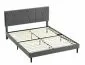 Łóżko tapicerowane SAVANA VELVET 120x200 szare do sypialni I sklep meblowy MIRAT. styl GLAMOUR