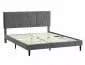Łóżko tapicerowane SAVANA VELVET 120x200 szare do sypialni I sklep meblowy MIRAT. styl GLAMOUR
