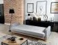 Sofa rozkładana z funkcją spania SELENE VELVET zielona w stylu glamour | MIRAT.