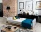 Sofa rozkładana z funkcją spania SELENE VELVET zielona w stylu glamour | MIRAT.