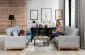 Sofa rozkładana z funkcją spania SELENE VELVET zielona w stylu glamour | MIRAT.