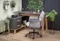 Biurko regulowane SERGIO XL antracyt/dąb z szafką | MIRAT. w stylu LOFT kolekcja