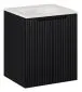 Szafka pod umywalkę NOVA BLACK 82-50-2D 50cm dwudrzwiowa czarna I sklep meblowy MIRAT. styl RYFLOWANY
