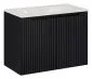 Szafka pod umywalkę NOVA BLACK 82-80-2D 80cm czarna ryflowana I sklep meblowy MIRAT. styl RYFLOWANY