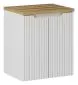 Szafka pod umywalkę NOVA WHITE 82-50-2D 50cm biała ryflowane fronty I sklep meblowy MIRAT. styl RYFLOWANY