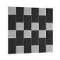 Zestaw 24 dwukolorowych paneli tapicerowanych SQUARE 180x180 jasnoszary/ciemnoszary I sklep meblowy MIRAT.