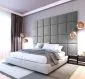 Zestaw 24 paneli tapicerowanych SQUARE 240x180 jasnoszary do salonu I sklep meblowy MIRAT.