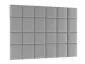 Zestaw 24 paneli tapicerowanych SQUARE 240x180 jasnoszary do salonu I sklep meblowy MIRAT.