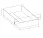 Łóżko HALLE 140x200 dąb wotan mat/czarne z pojemnikiem I sklep meblowy MIRAT. styl LOFT, SKANDYNAWSKI