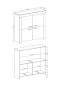 Komoda BROKON 120 dąb riviera do salonu | MIRAT. w stylu kolekcja BROKON