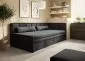 Elegancka sofa rozkładana z funkcją spania FULGEO czarna/szara prawa I sklep meblowy MIRAT.