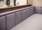 Welurowa sofa rozkładana z funkcją spania FULGEO fioletowa/różowa prawa I sklep meblowy MIRAT.