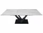 Stół rozkładany SORENTO CERAMIC 160(220)x90 biały/czarny mat ceramiczny I sklep meblowy MIRAT. styl GLAMOUR