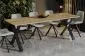 Stół rozkładany X 130(170)x80 dąb craft w stylu industrialnym | MIRAT.