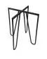 Taboret TORIN 2 MG VELVET szary na metalowych nogach | MIRAT.