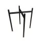Taboret TORIN BL VELVET oliwkowy na metalowych nogach | MIRAT.