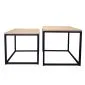 Stolik kawowy 2w1 CUBE dąb craft/czarny metalowy I sklep meblowy MIRAT. styl LOFT