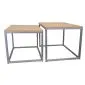 Stolik kawowy 2w1 CUBE dąb craft/srebrny loftowy I sklep meblowy MIRAT. styl LOFT