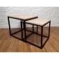 Stolik kawowy 2w1 CUBE dąb sonoma/czarny loftowy I sklep meblowy MIRAT. styl LOFT