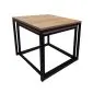 Stolik kawowy 2w1 CUBE orzech/czarny loftowy I sklep meblowy MIRAT. styl LOFT