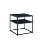 Ława SYMPHONY B 50x50 czarna z półką | MIRAT. w stylu LOFT kolekcja