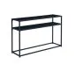 Konsola SYMPHONY C 110x30 czarna w półką do przedpokoju | MIRAT. w stylu LOFT kolekcja