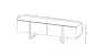 Szafka RTV GRANT 180cm czarny mat do salonu I sklep meblowy MIRAT. styl GLAMOUR, LOFT