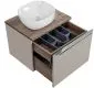 Szafka pod umywalkę nablatową SANTA FE TAUPE 80 szara krzemowa COMAD | MIRAT. styl LOFT kolekcja SANTA FE TAUPE