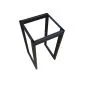 Taboret MAESTRO MG VELVET czarny na metalowych nogach | MIRAT. w stylu kolekcja