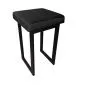 Taboret MAESTRO MG VELVET czarny na metalowych nogach | MIRAT. w stylu kolekcja
