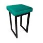 Taboret MAESTRO MG VELVET morski na metalowych nogach | MIRAT. w stylu kolekcja