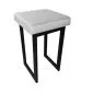Taboret MAESTRO MG VELVET jasno szary na metalowych nogach | MIRAT. w stylu kolekcja