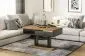 Ława TILO 100x60 dąb złoty craft/czarna w stylu industrialnym I sklep meblowy MIRAT. styl LOFT