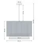 Lampa wisząca DUO LAMI LINE 50 kremowa/beżowa do salonu I sklep meblowy MIRAT.