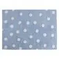 Dywan dziecięcy TOPOS AZUL/BLUE 120x160 niebieski w białe kropki | MIRAT.