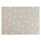 Dywan dziecięcy TOPOS CREMA/BEIGE 120x160 beżowy w białe kropki | MIRAT.