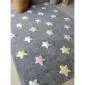 Dywan dziecięcy TRICOLOR STAR 120x160 szary/różowy w gwiazdki | MIRAT.